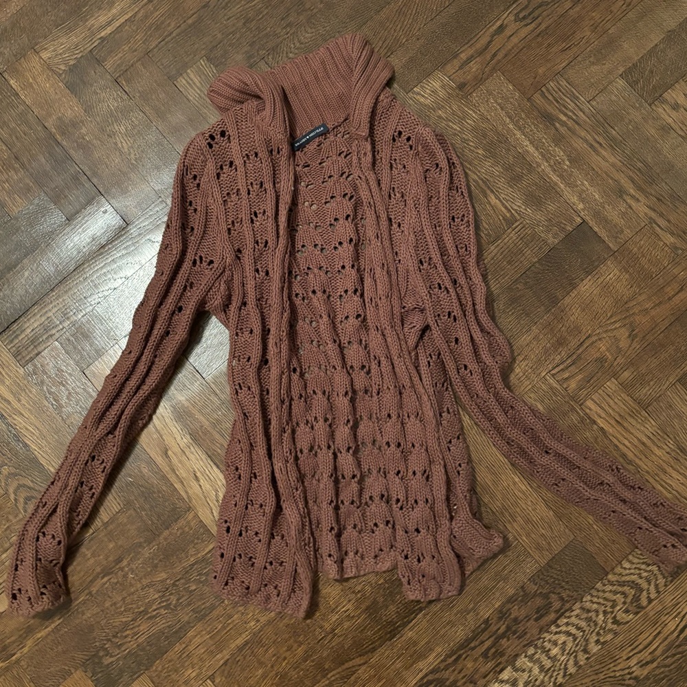 Brandy Melville brown knit cardigan